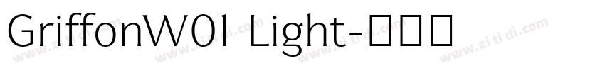 GriffonW01 Light字体转换